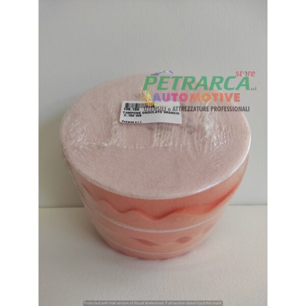 TAMPONE ONDULATO ARANCIO diametro 150