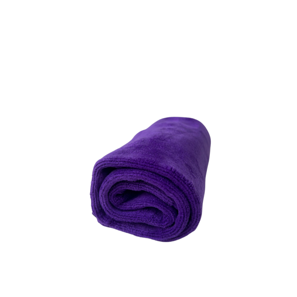PANNO IN MICROFIBRA VIOLA ''VIOLET'' CON CUCITURE 40x60 400GSM