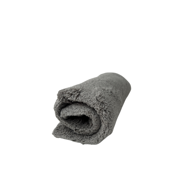 PANNO IN DOPPIA MICROFIBRA GRIGIO ''GREY'' SENZA CUCITURE 40x40 500GSM