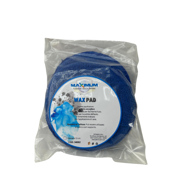 APPLICATORE IN MICROFIBRA PER CERA  ''WAX PAD'' 2 PEZZI