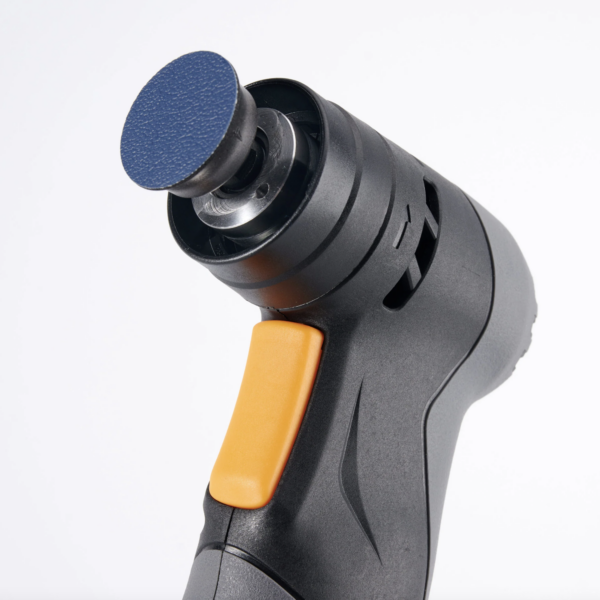 Second image of KIT MINI CARTEGGIATRICE ORBITALE A BATTERIA CON DISCHI ABRASIVI – 2.5AH – ORBITA 3 MM